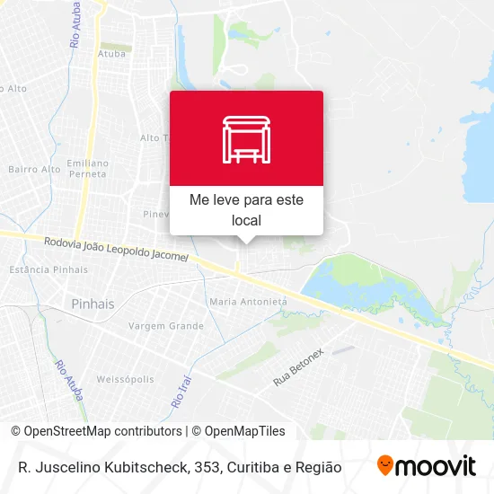 R. Juscelino Kubitscheck, 353 mapa