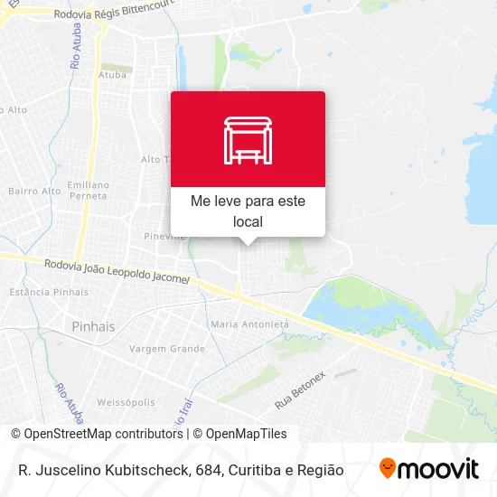 R. Juscelino Kubitscheck, 684 mapa