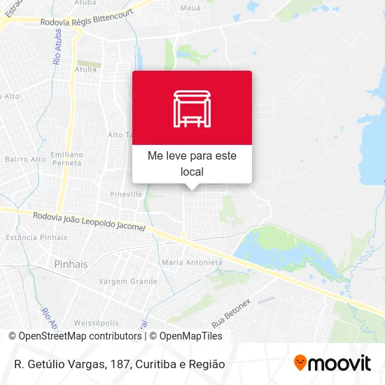 R. Getúlio Vargas, 187 mapa