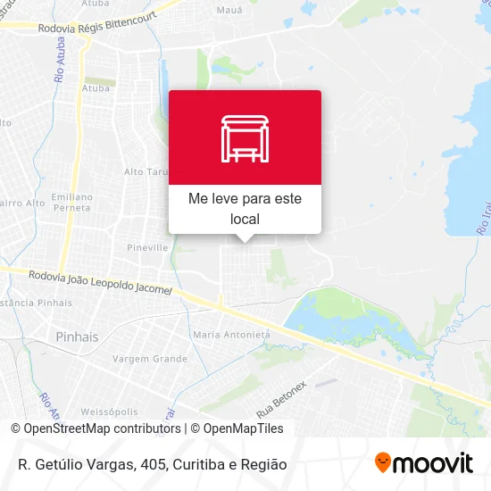 R. Getúlio Vargas, 405 mapa