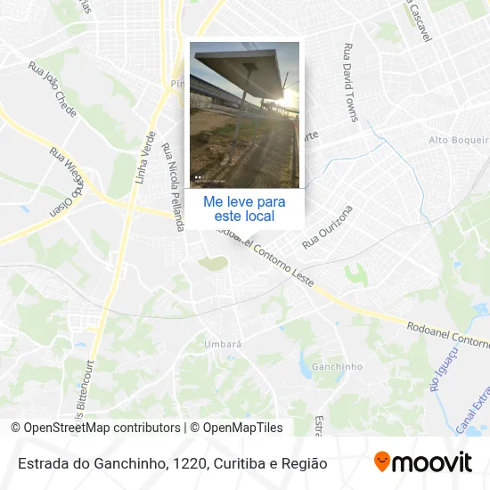 Estrada do Ganchinho, 1220 mapa