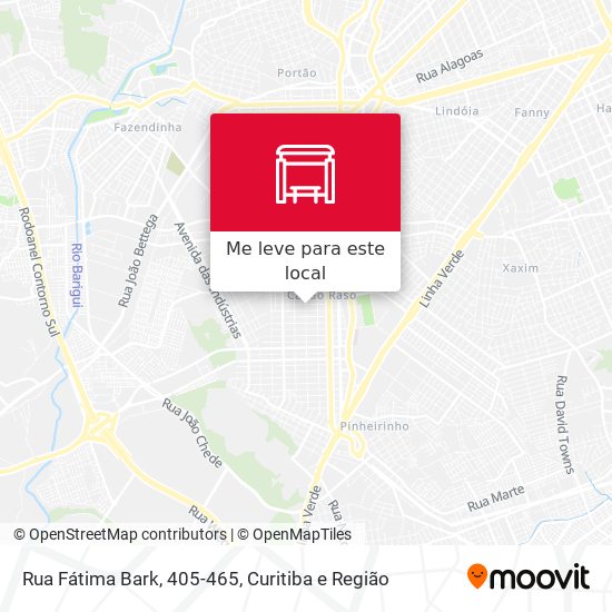 Rua Fátima Bark, 405-465 mapa