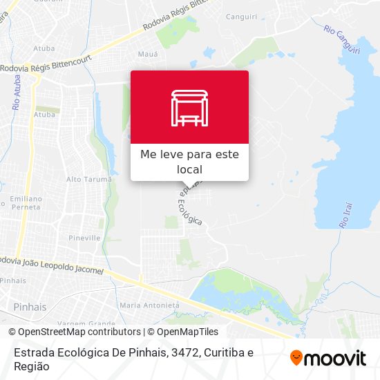 Estrada Ecológica De Pinhais, 3472 mapa