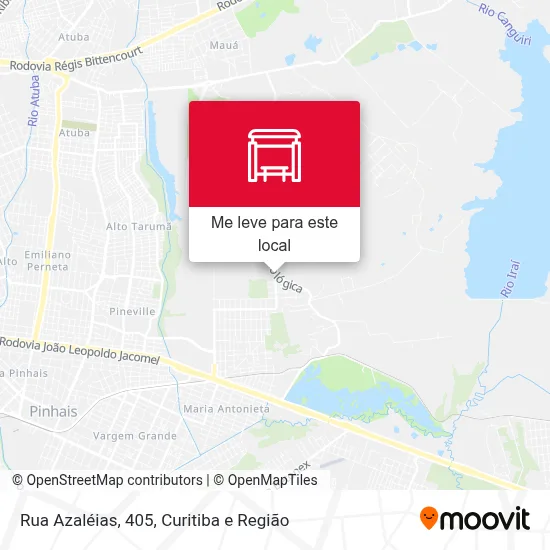 Rua Azaléias, 405 mapa