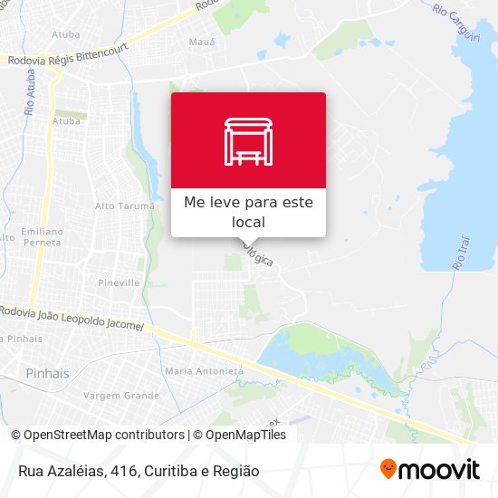 Rua Azaléias, 416 mapa