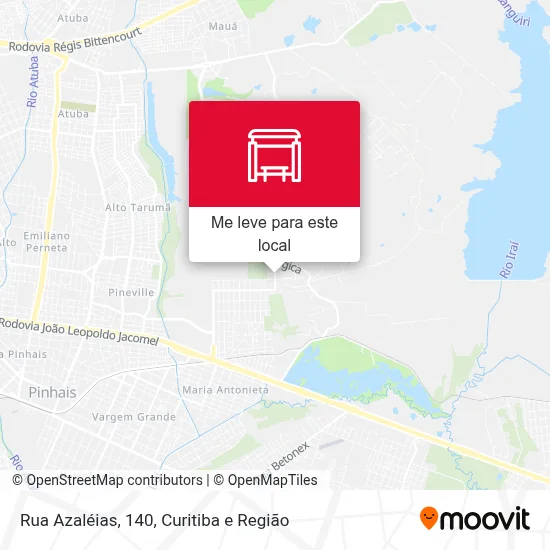 Rua Azaléias, 140 mapa