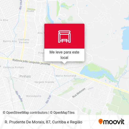 R. Prudente De Morais, 87 mapa