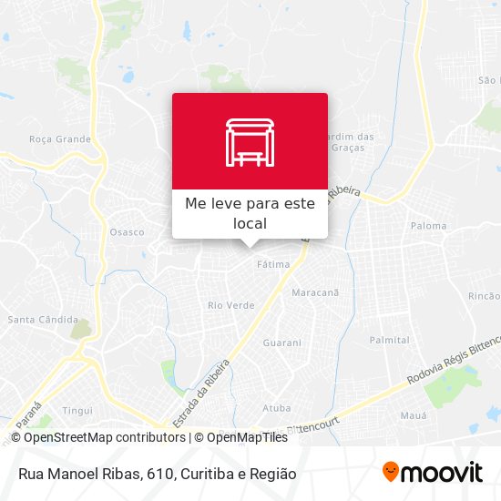 Rua Manoel Ribas, 610 mapa