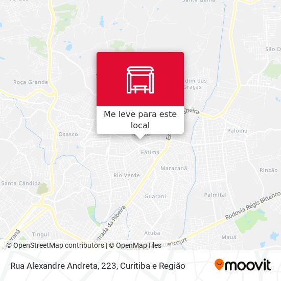 Rua Alexandre Andreta, 223 mapa