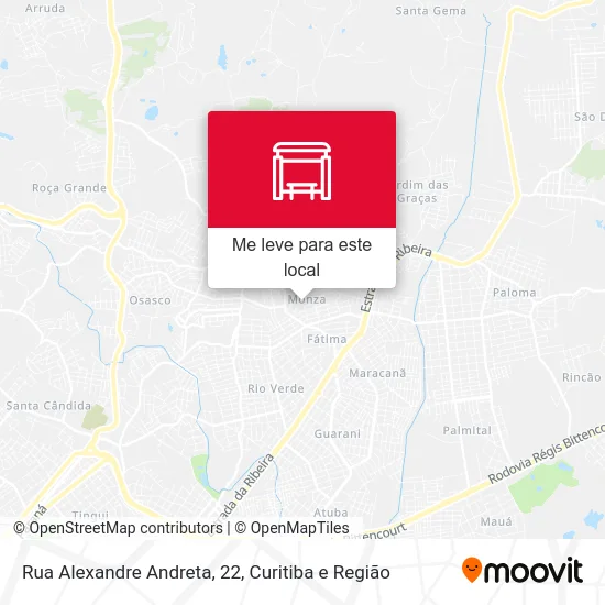 Rua Alexandre Andreta, 22 mapa