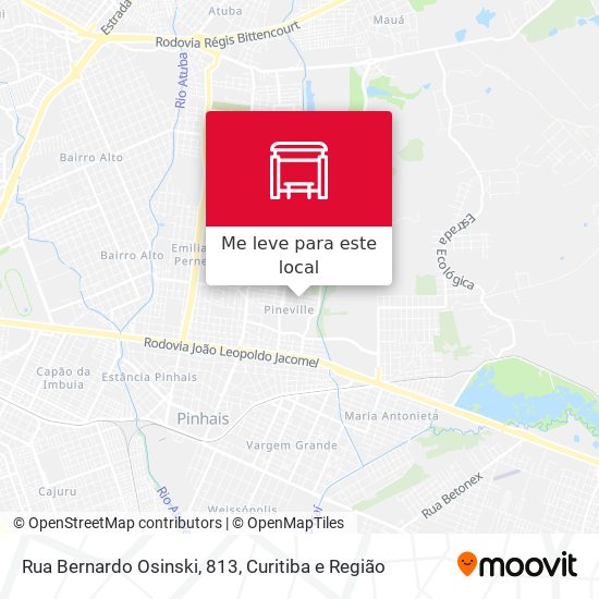 Rua Bernardo Osinski, 813 mapa
