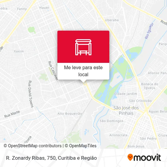 R. Zonardy Ribas, 750 mapa