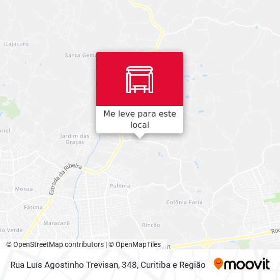Rua Luís Agostinho Trevisan, 348 mapa