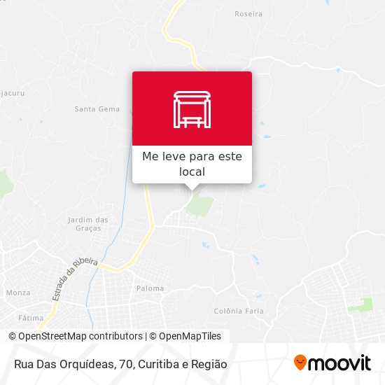 Rua Das Orquídeas, 70 mapa
