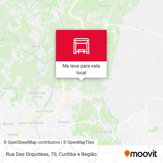 Rua Das Orquídeas, 70 mapa