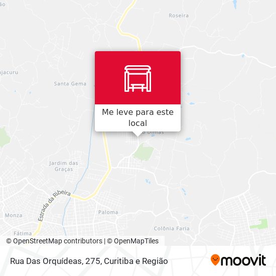 Rua Das Orquídeas, 275 mapa