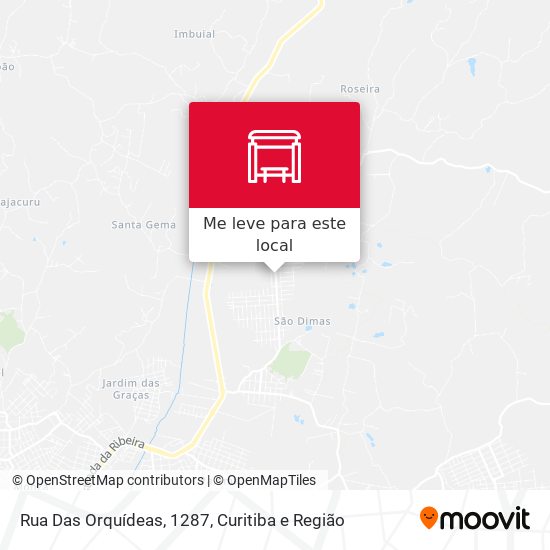 Rua Das Orquídeas, 1287 mapa