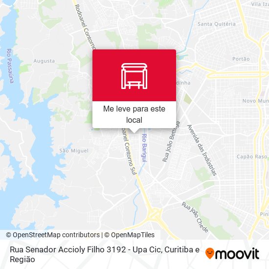 Rua Senador Accioly Filho 3192 - Upa Cic mapa