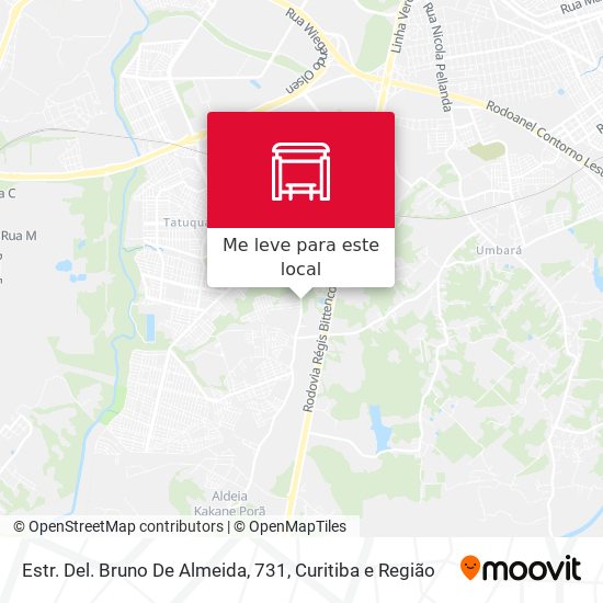 Estr. Del. Bruno De Almeida, 731 mapa