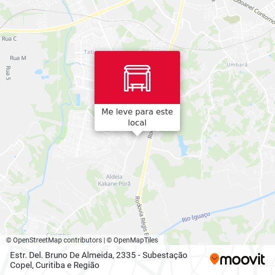 Estr. Del. Bruno De Almeida, 2335 - Subestação Copel mapa