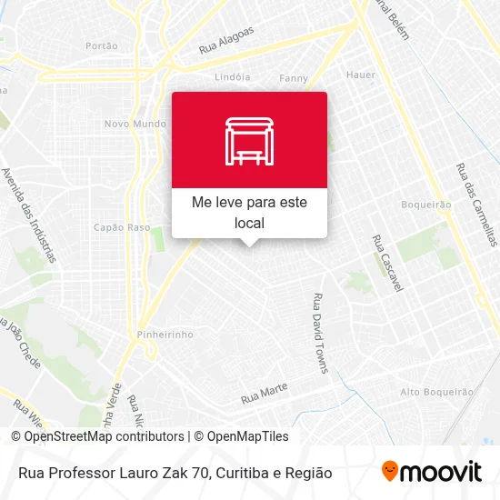 Rua Professor Lauro Zak 70 mapa