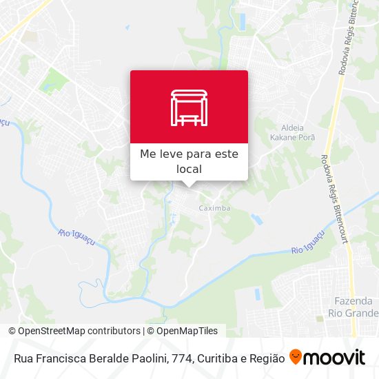 Rua Francisca Beralde Paolini, 774 mapa