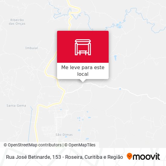 Rua José Betinarde, 153 - Roseira mapa