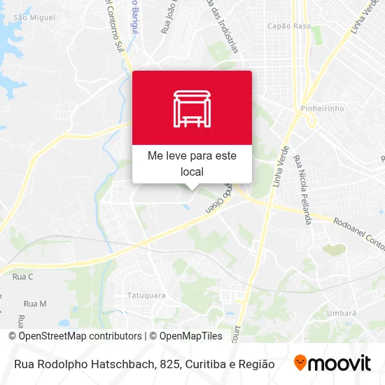 Rua Rodolpho Hatschbach, 825 mapa