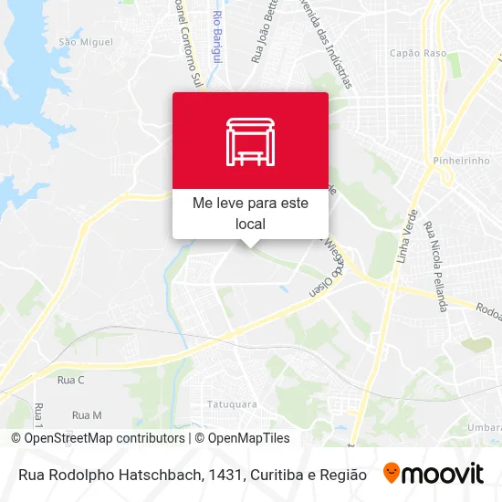 Rua Rodolpho Hatschbach, 1431 mapa