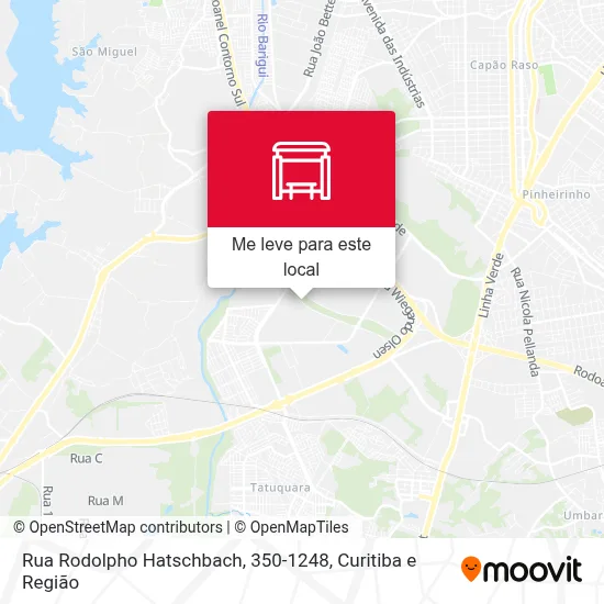 Rua Rodolpho Hatschbach, 350-1248 mapa