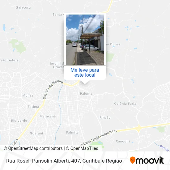 Rua Roseli Pansolin Alberti, 407 mapa