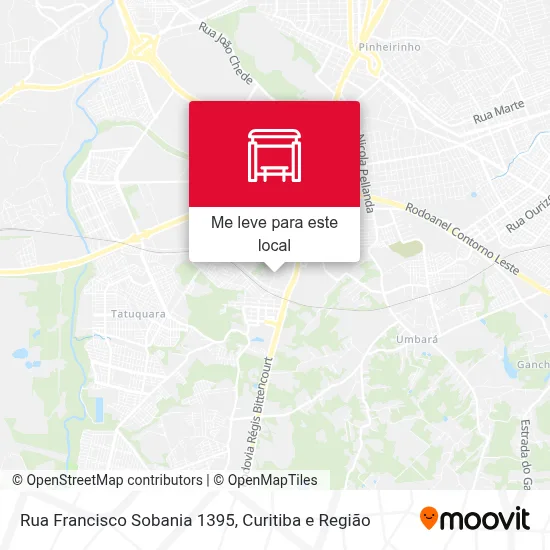 Rua Francisco Sobania 1395 mapa