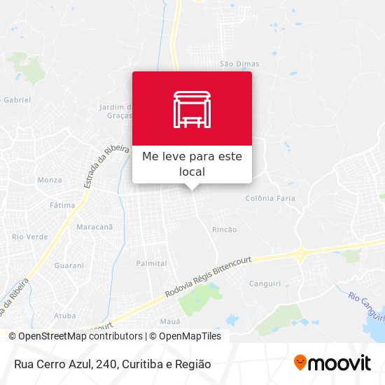 Rua Cerro Azul, 240 mapa