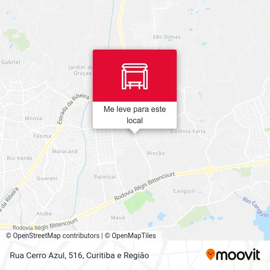 Rua Cerro Azul, 516 mapa