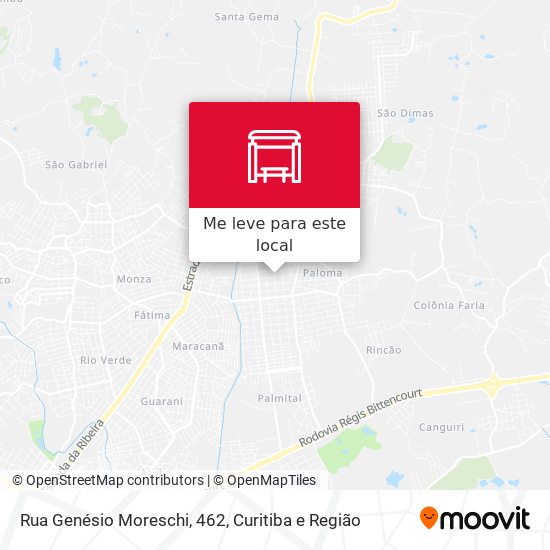 Rua Genésio Moreschi, 462 mapa