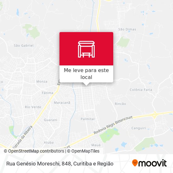 Rua Genésio Moreschi, 848 mapa