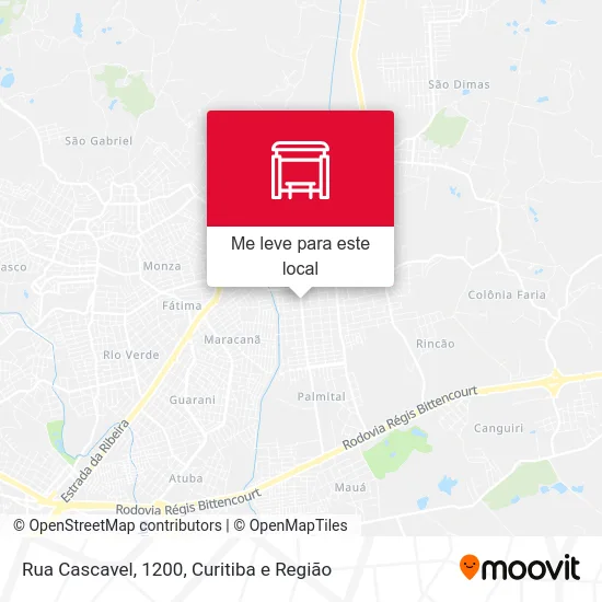 Rua Cascavel, 1200 mapa