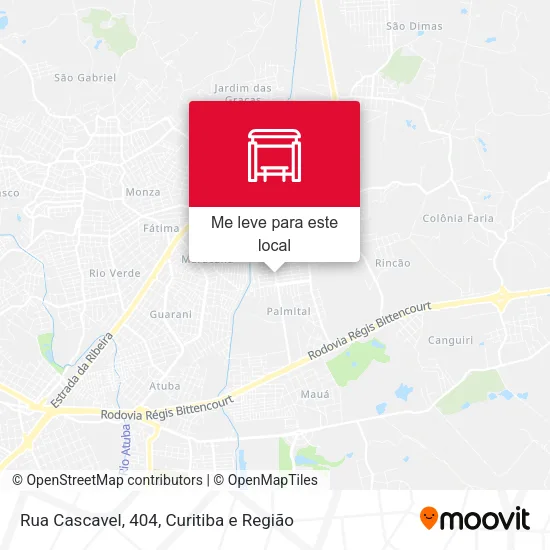 Rua Cascavel, 404 mapa