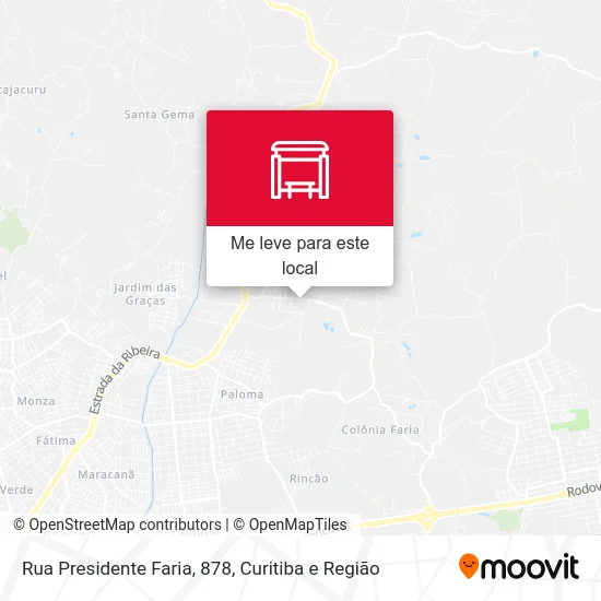 Rua Presidente Faria, 878 mapa