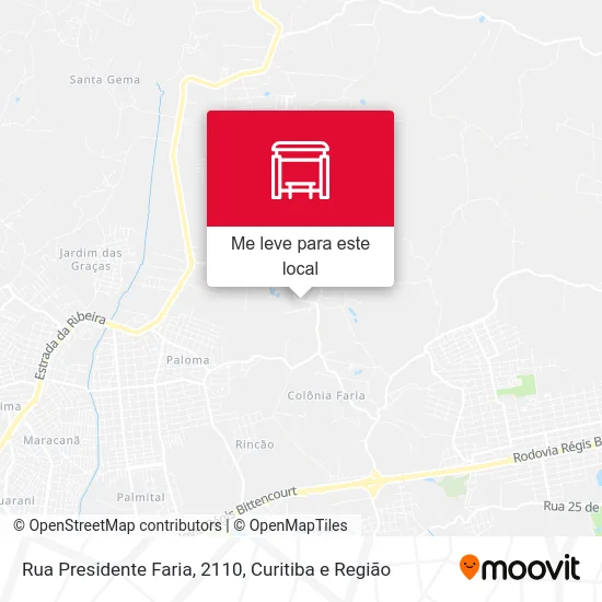 Rua Presidente Faria, 2110 mapa