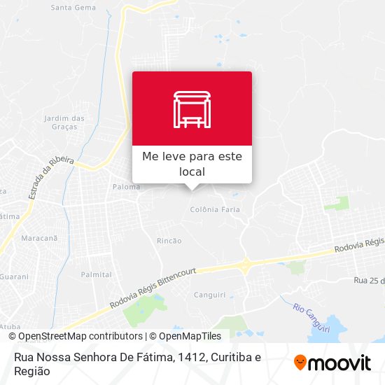 Rua Nossa Senhora De Fátima, 1412 mapa