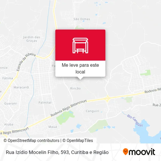 Rua Izídio Mocelin Filho, 593 mapa