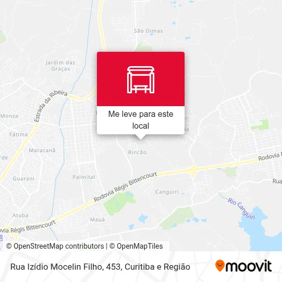 Rua Izídio Mocelin Filho, 453 mapa