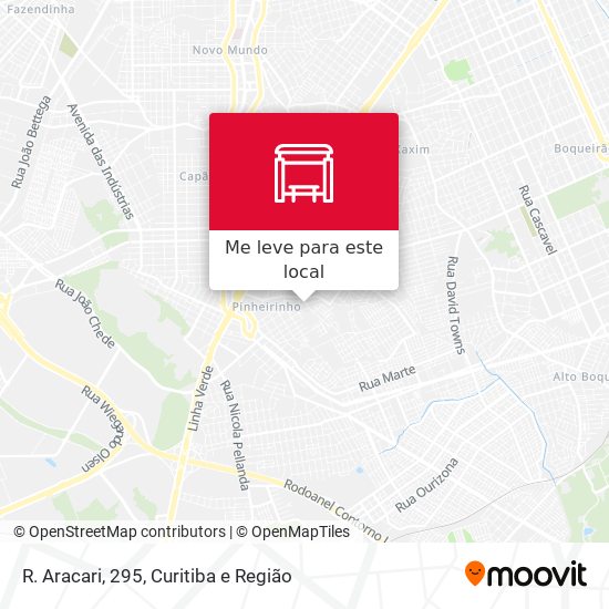 R. Aracari, 295 mapa