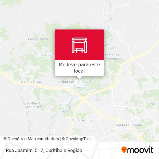 Rua Jasmim, 517 mapa