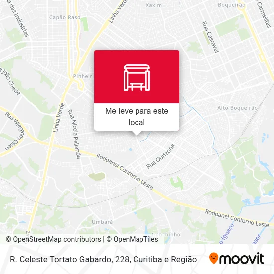 R. Celeste Tortato Gabardo, 228 mapa