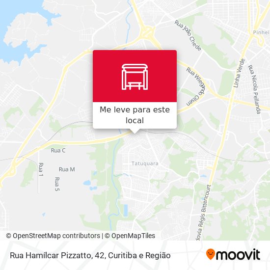 Rua Hamílcar Pizzatto, 42 mapa