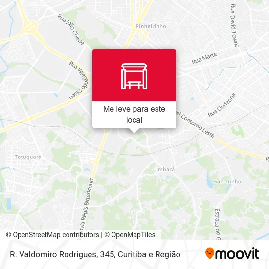 R. Valdomiro Rodrigues, 345 mapa