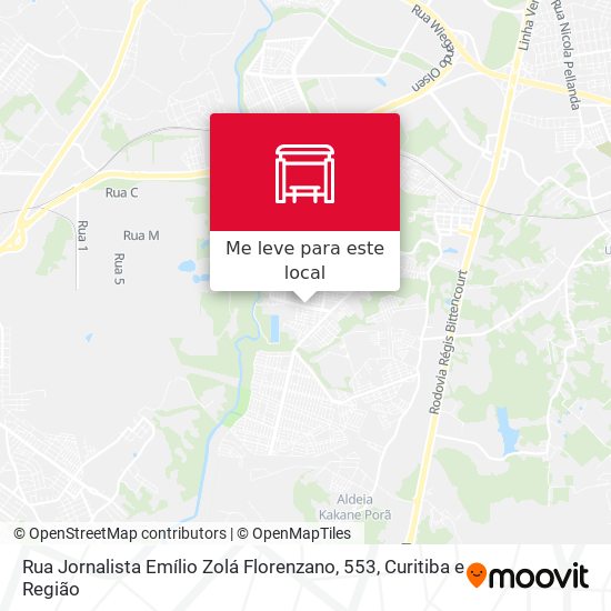 Rua Jornalista Emílio Zolá Florenzano, 553 mapa