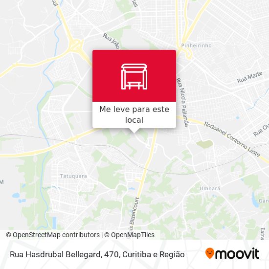 Rua Hasdrubal Bellegard, 470 mapa